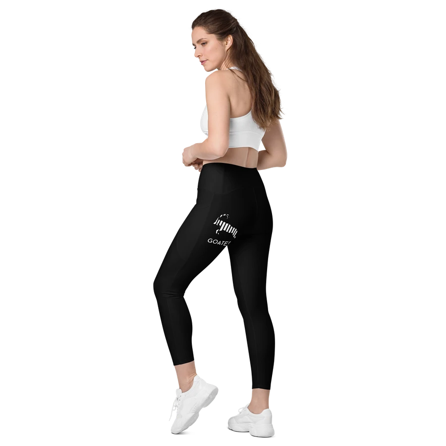GOATED® Women's Leggings with Pockets | Black product image (10)