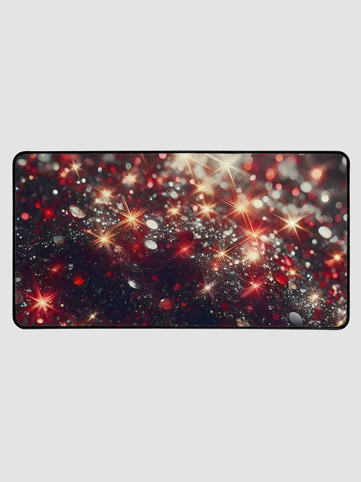 Red & Black Glitter Desk Mat product image (1)