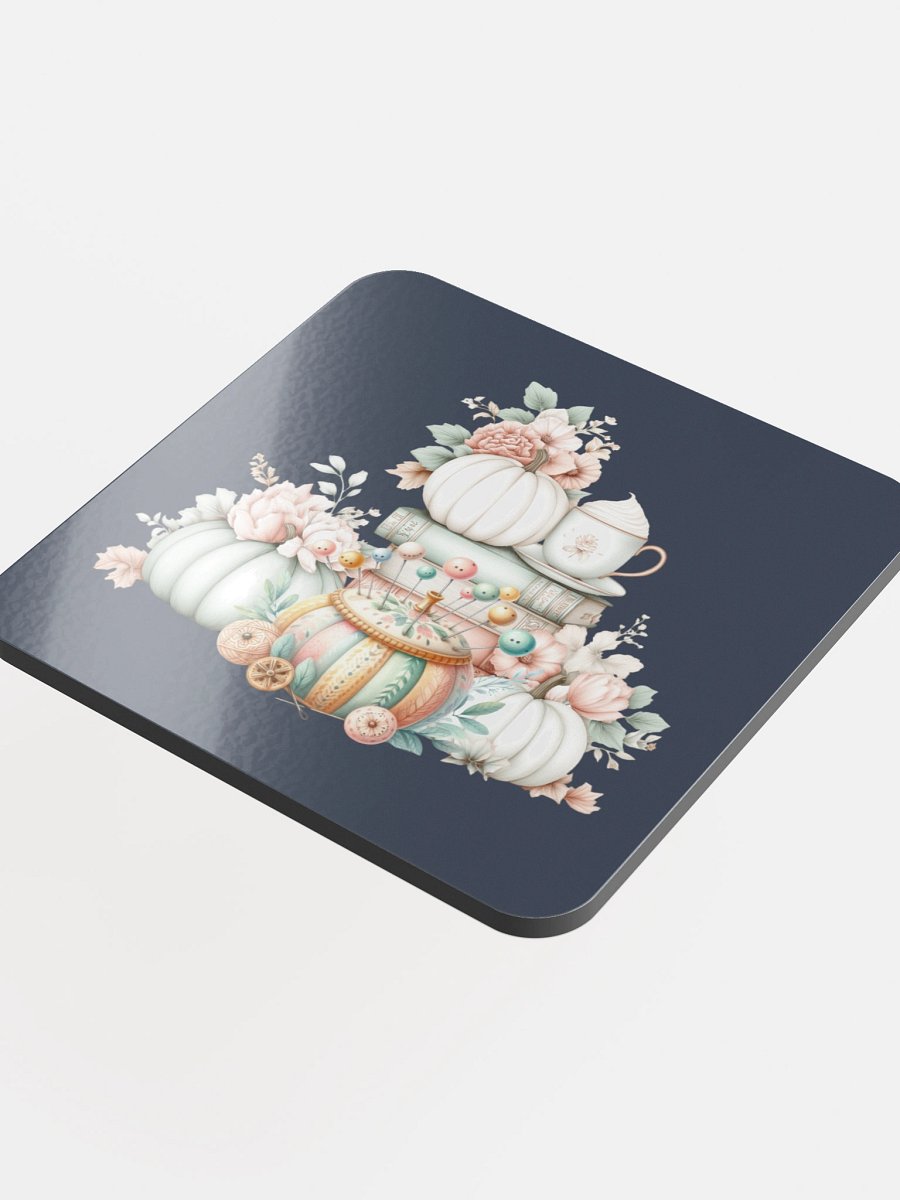 Autumn Pastel Pins Pumpkin Coasters product image (4)