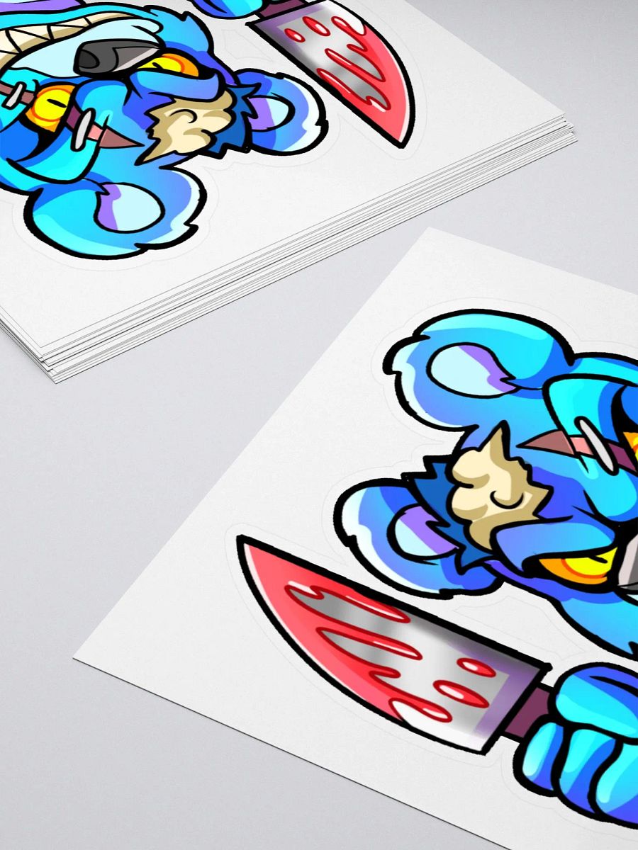Mr Fluffy Kiss Cut Sticker product image (4)