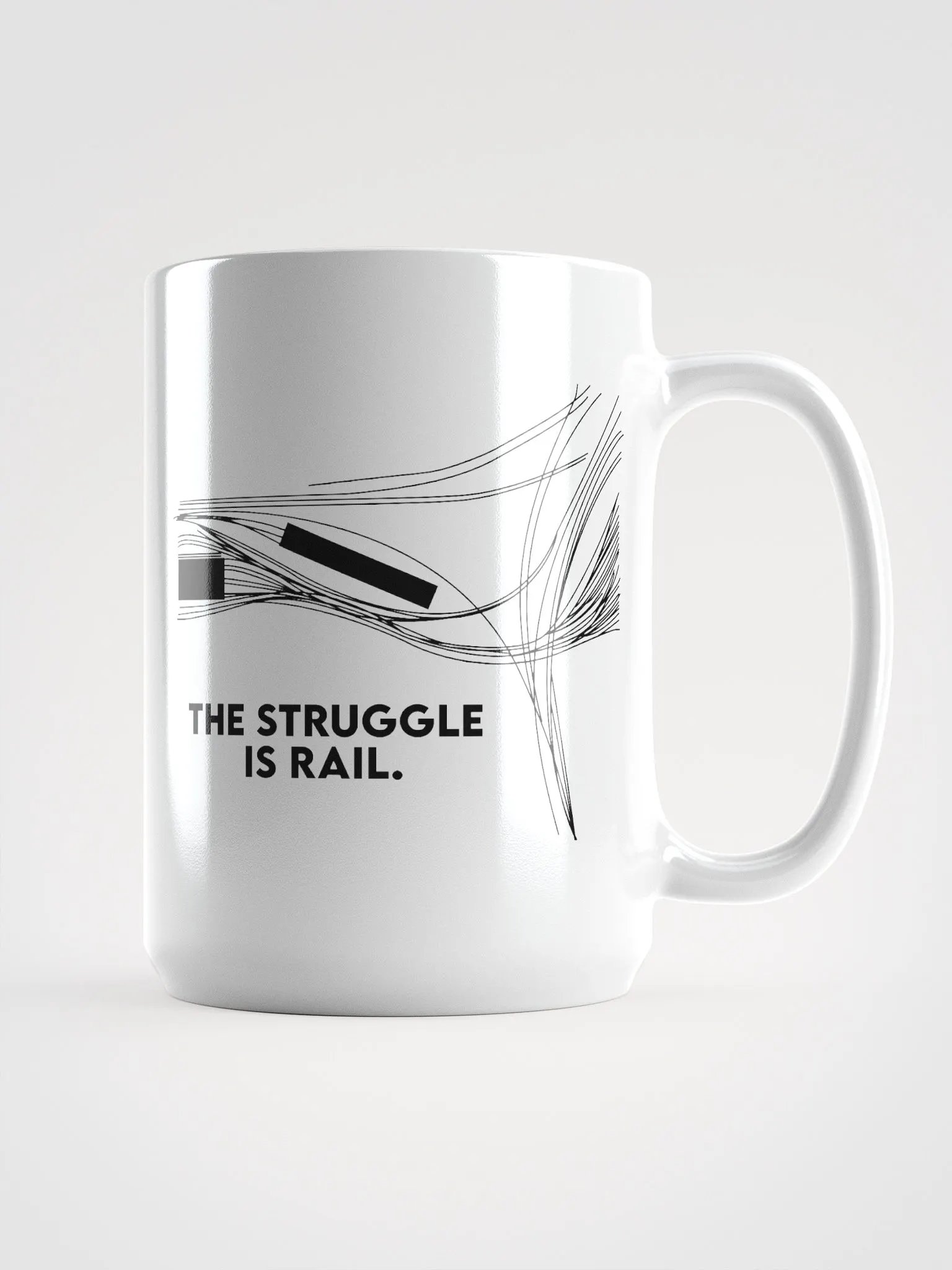 The Struggle is Rail Mug product image (1)