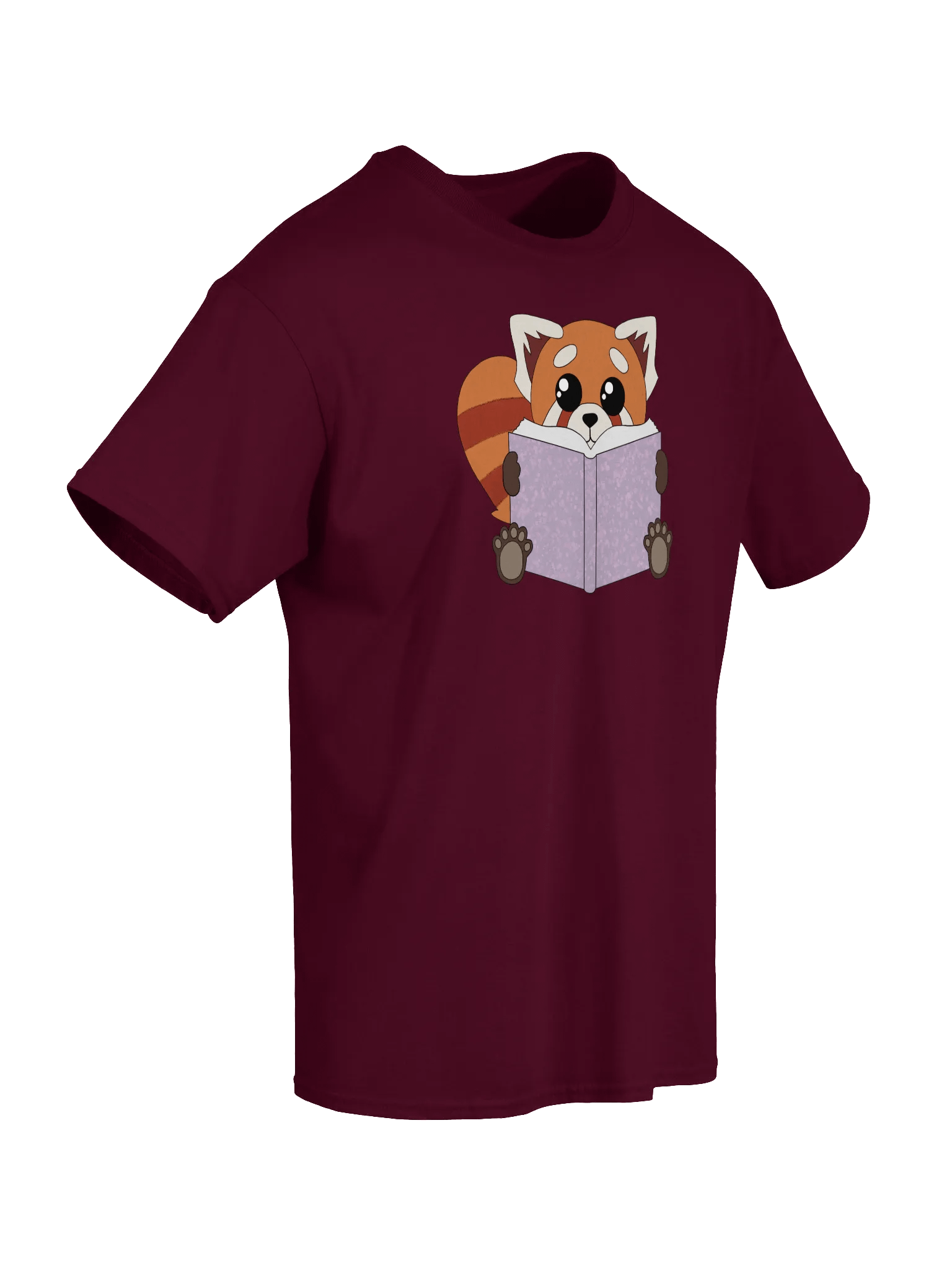 Red Panda Reading T-shirt product image (55)