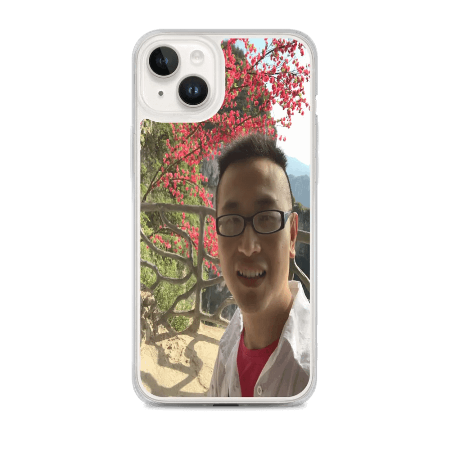 MagSafe® Clear Case for iPhone®: flower and mountain product image (1)