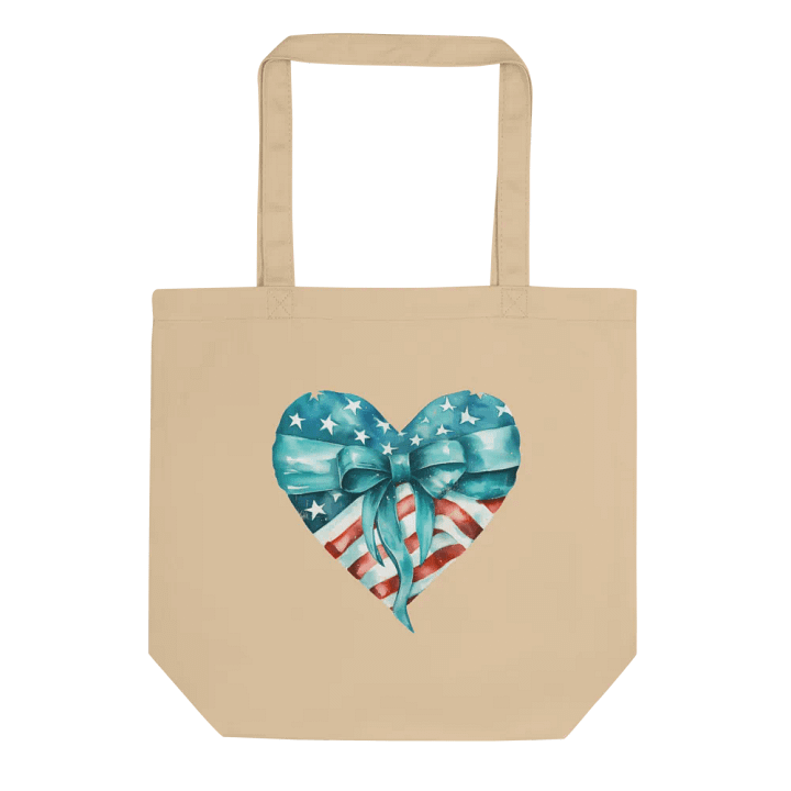 Stars & Stripes Heart Tote Bag product image (1)