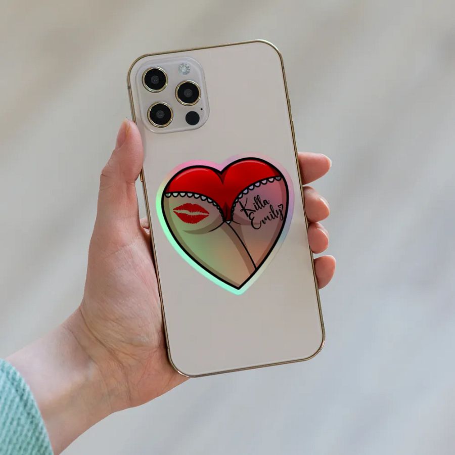 RED HEART BUTT STICKER product image (8)