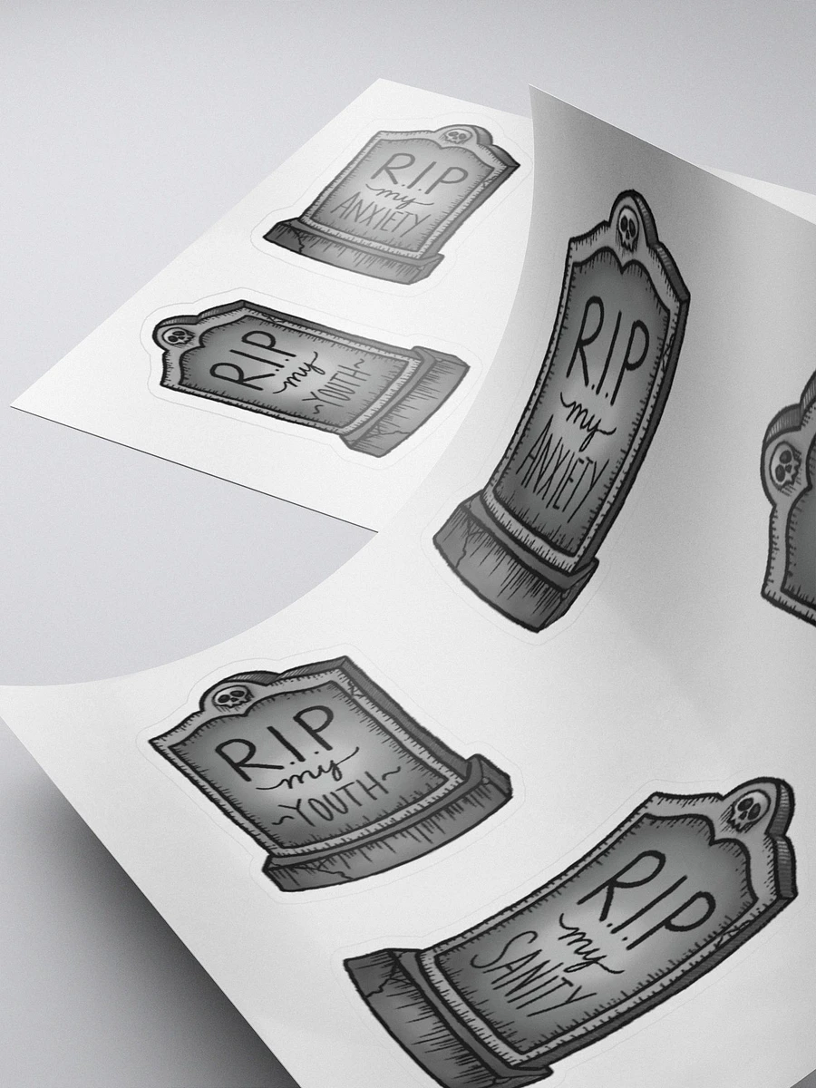 RIP Tombstones Sticker Sheet product image (4)