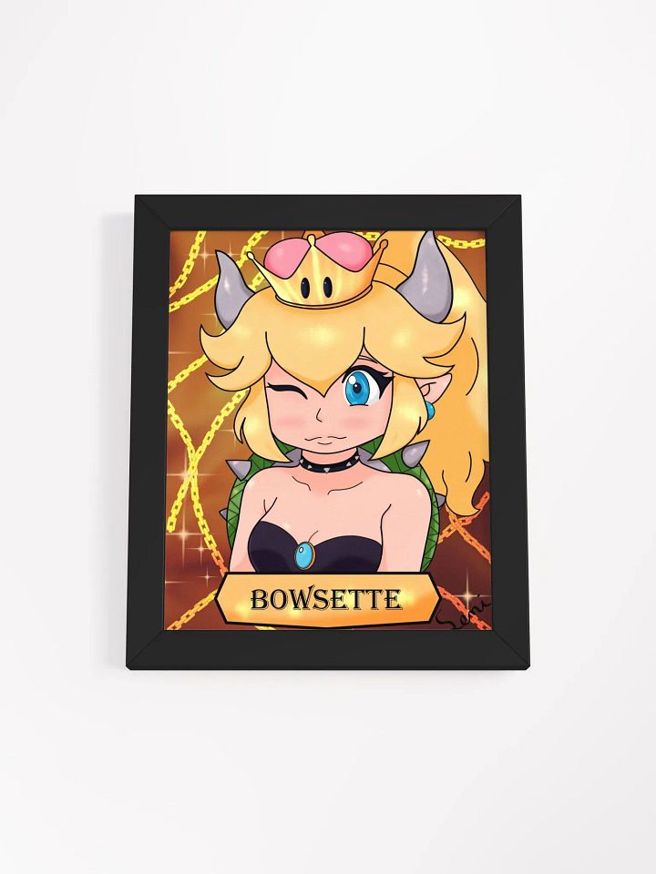 Royal Bowsette Framed Matte Poster product image (1)
