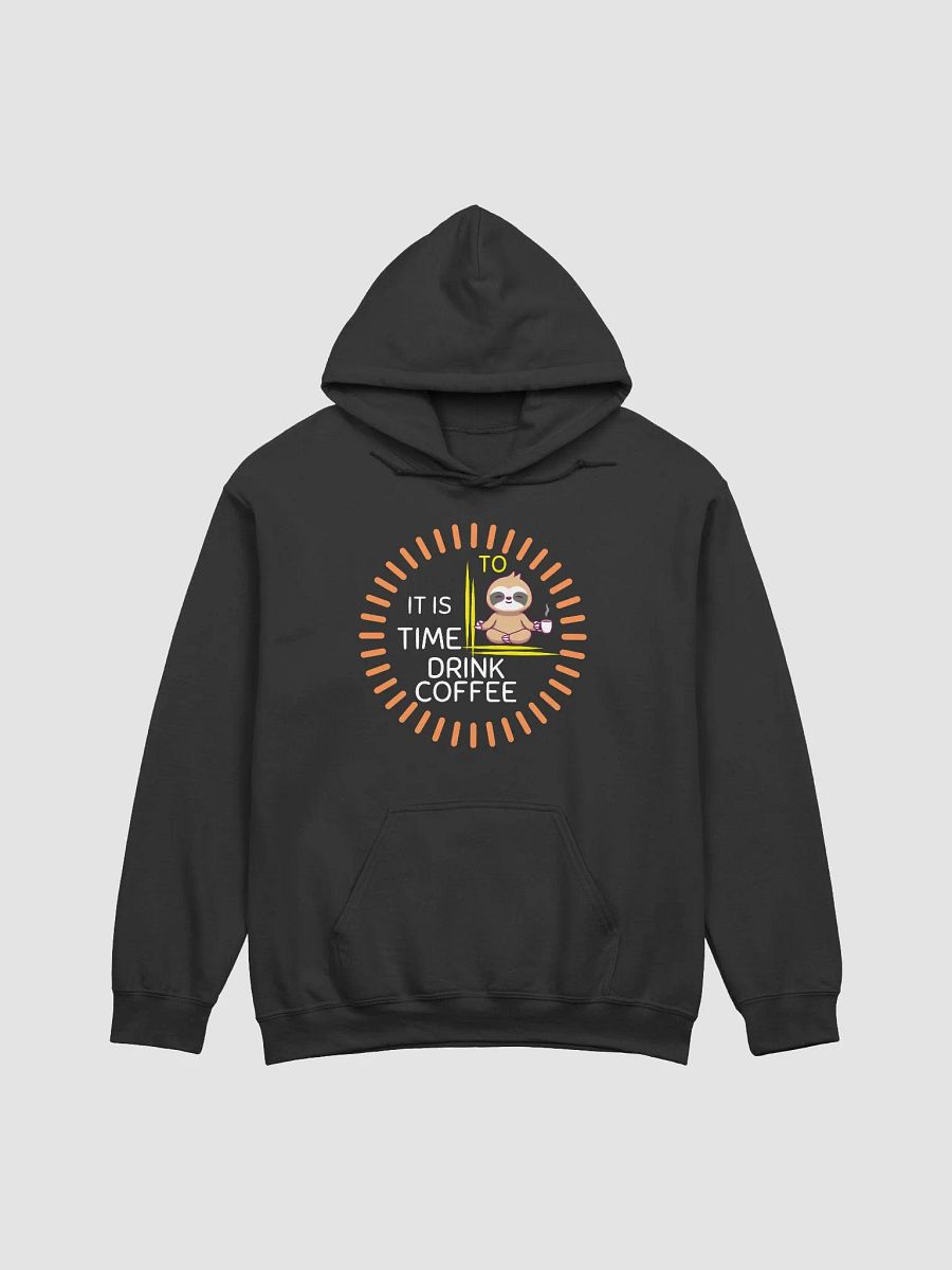 Coffee Lover Zen Sloth Hoodie product image (1)