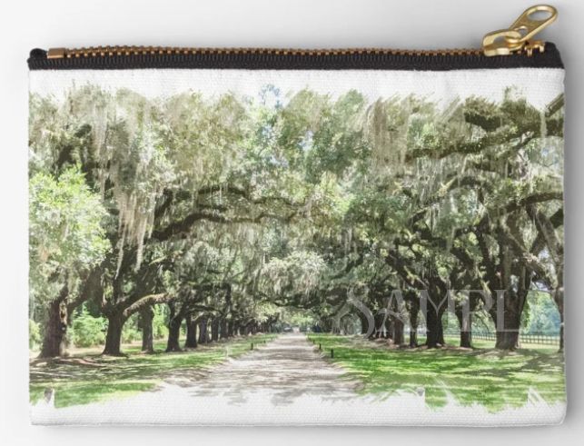 Avenue of the Oaks, Boone Hall Plantation Digital Watercolor Image Download product image (7)