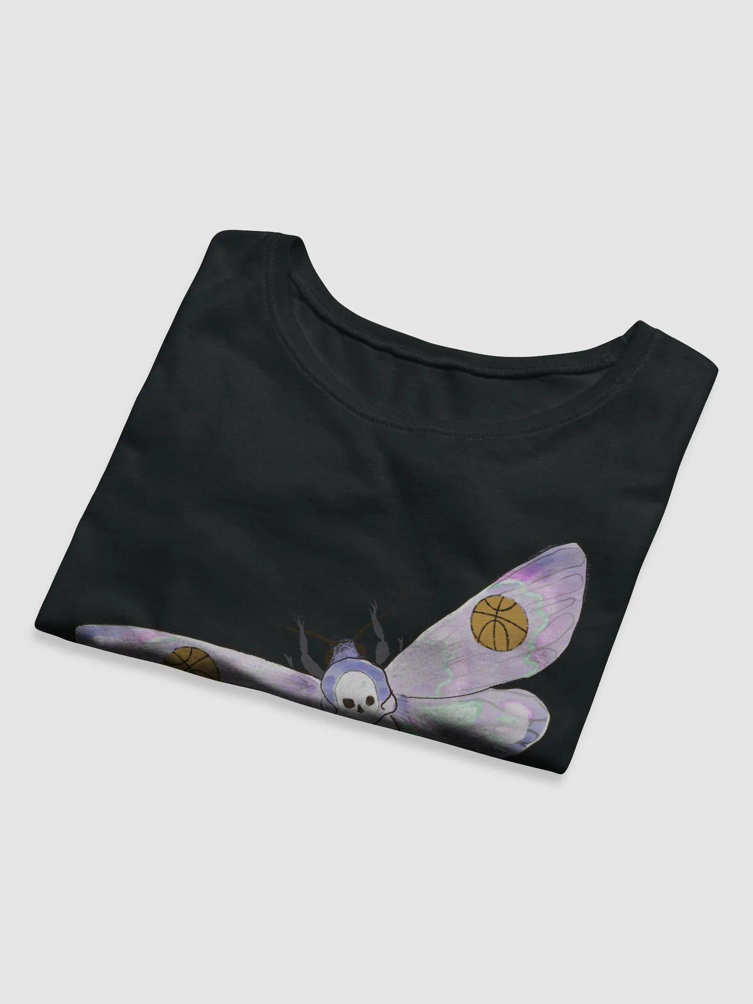 Basketball Death Moth Crop Short Sleeve product image (23)