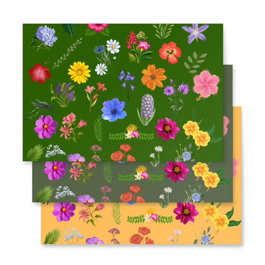 Botanical Bliss Wrapping Paper Set product image (4)