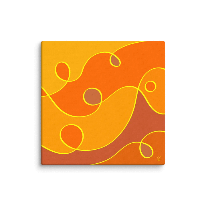 Sunset Swirls Canvas Art - Abstract Composition No. 7 product image (1)