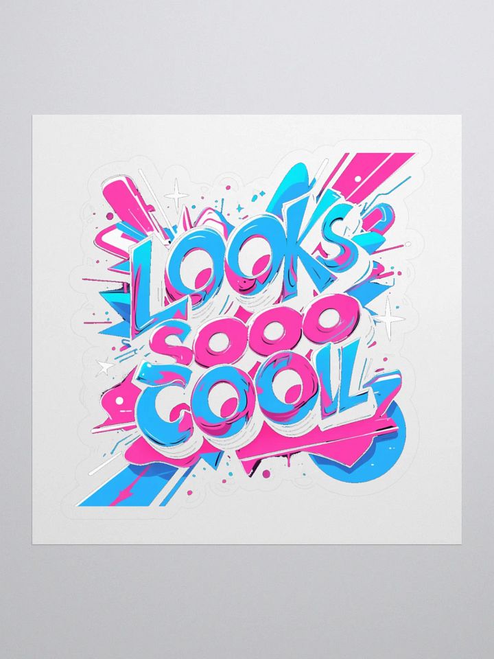 Dynamic Graffiti Text Kiss Cut Stickers product image (1)