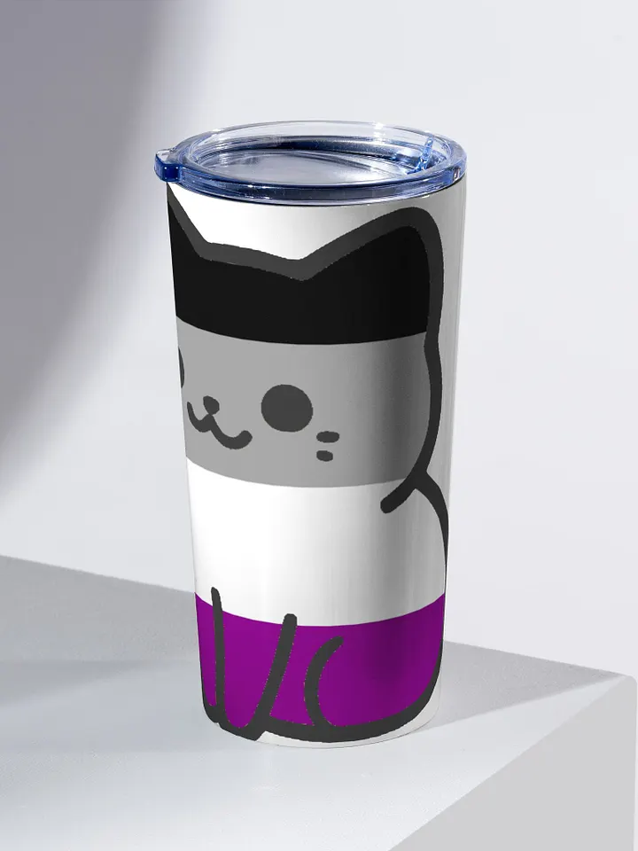 Asexual Pride Kitty Tumbler Cup product image (2)