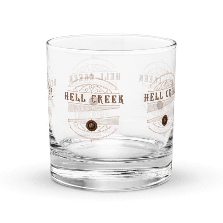 Hell Creek Trucking "On the rocks" Glass product image (2)