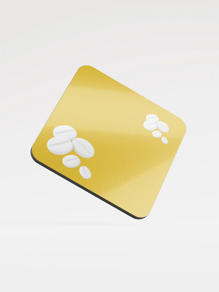 Golden Yellow I Swear They Are Coffee Beans! White Coffee Beans Coaster product image (1)