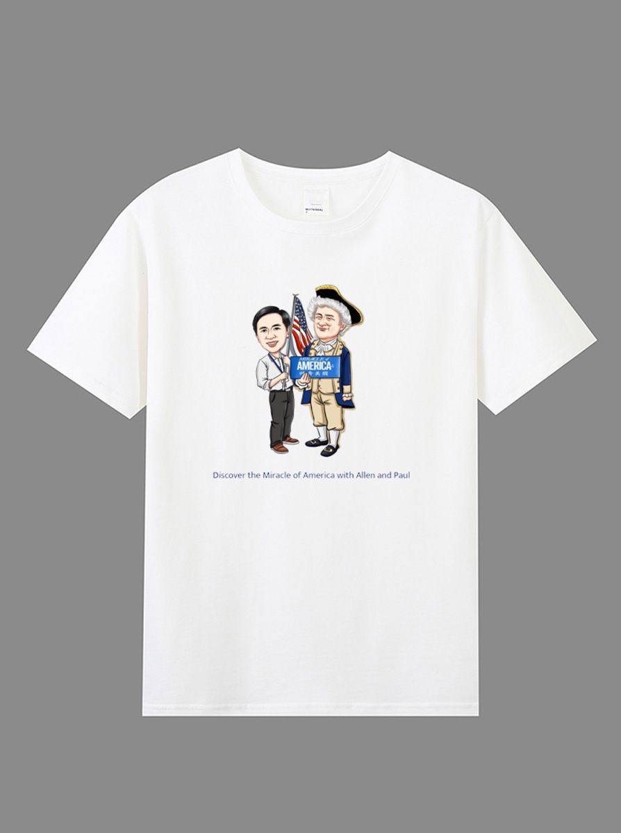 “建國之旅”系列-限量款T恤-白色(運輸地區僅限美國) product image (1)