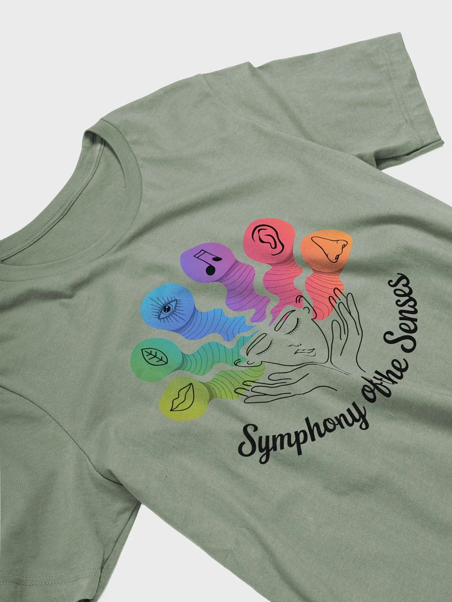 Symphony of the Senses T-Shirt – Mindful Artistic Sensory Graphic Tee product image (4)