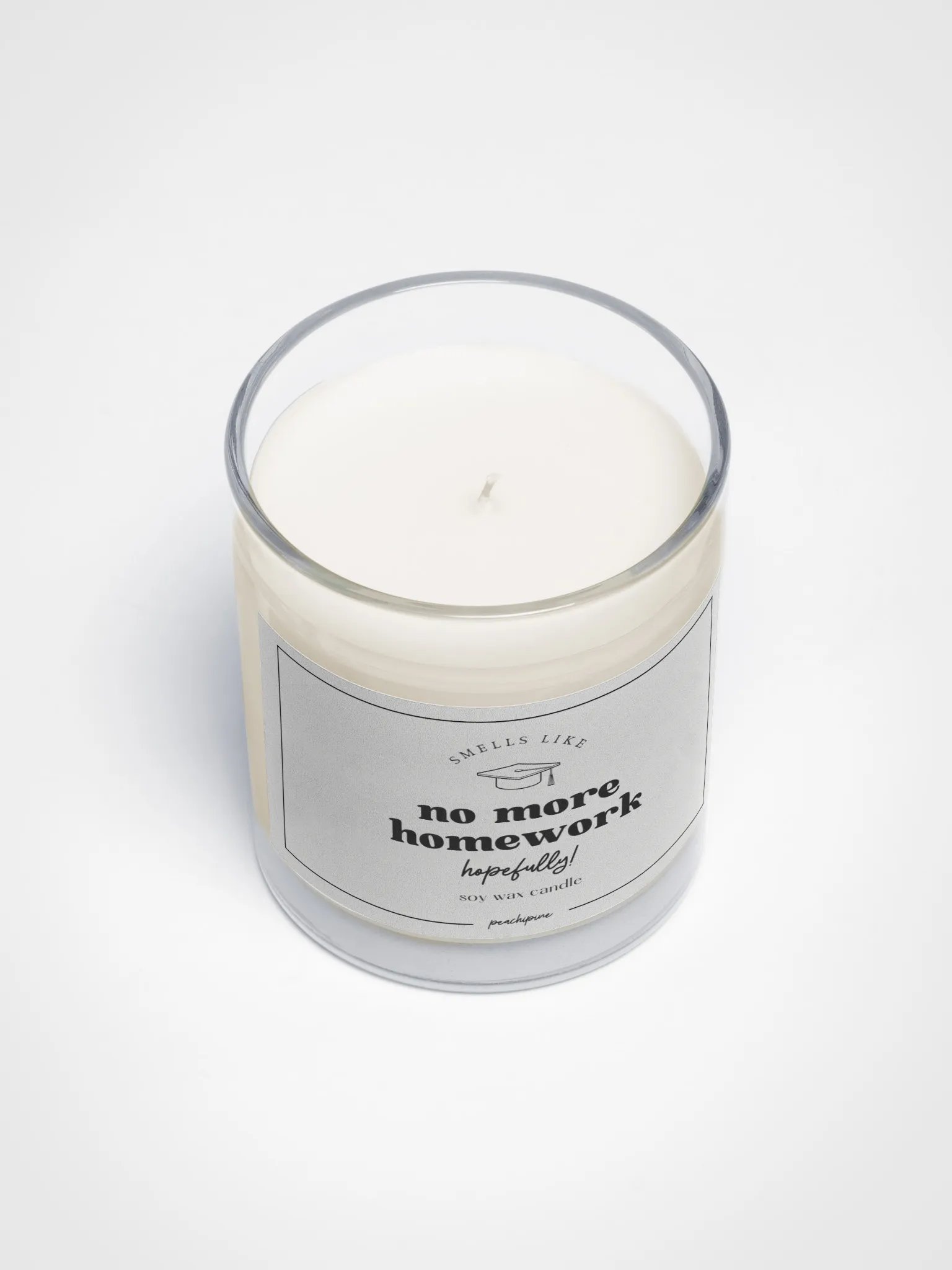 Funny Graduation Gift – No More Homework Soy Candle for Grads product image (3)