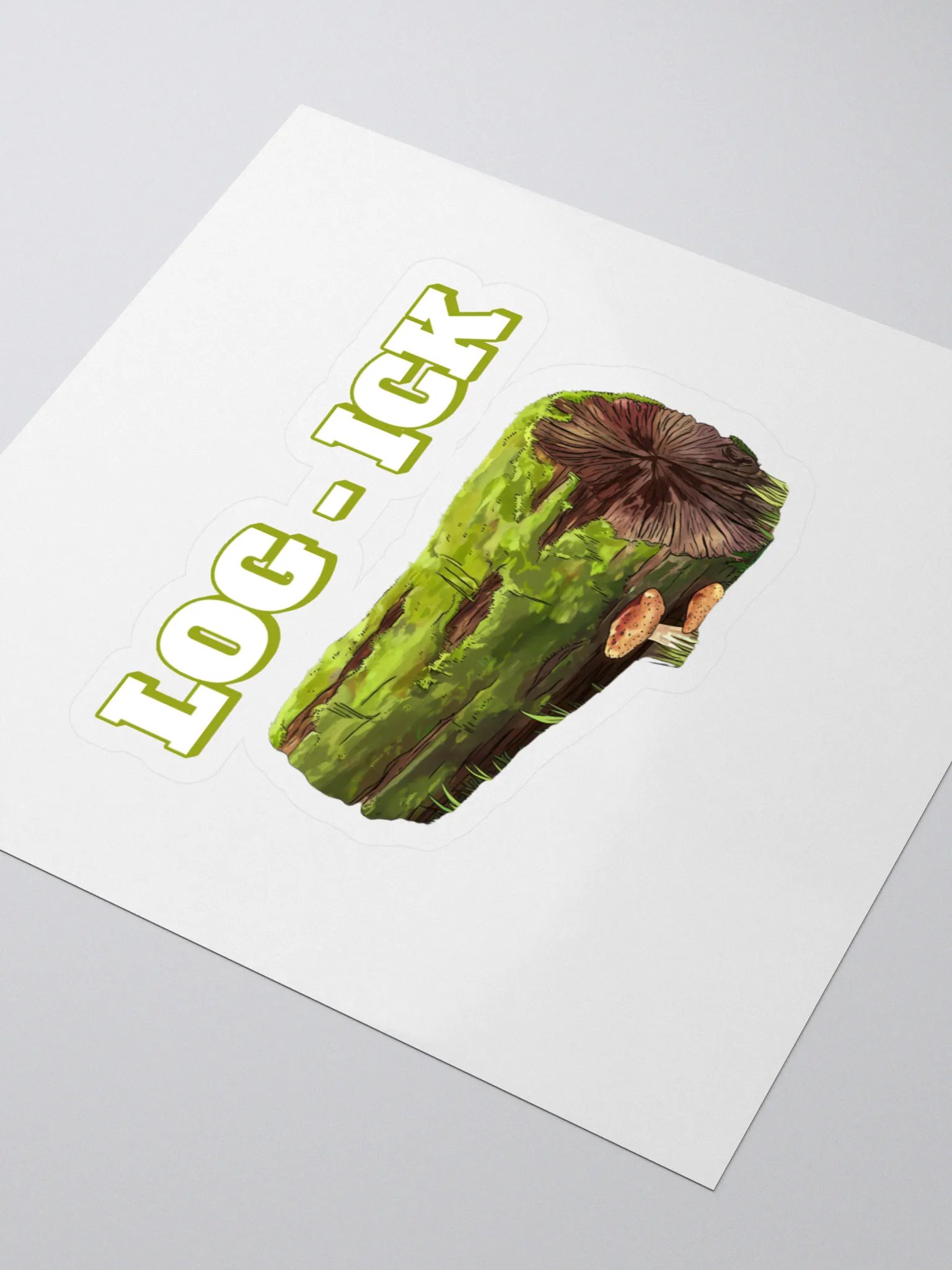 Log - Ick: Funny Play On Words Sticker product image (3)