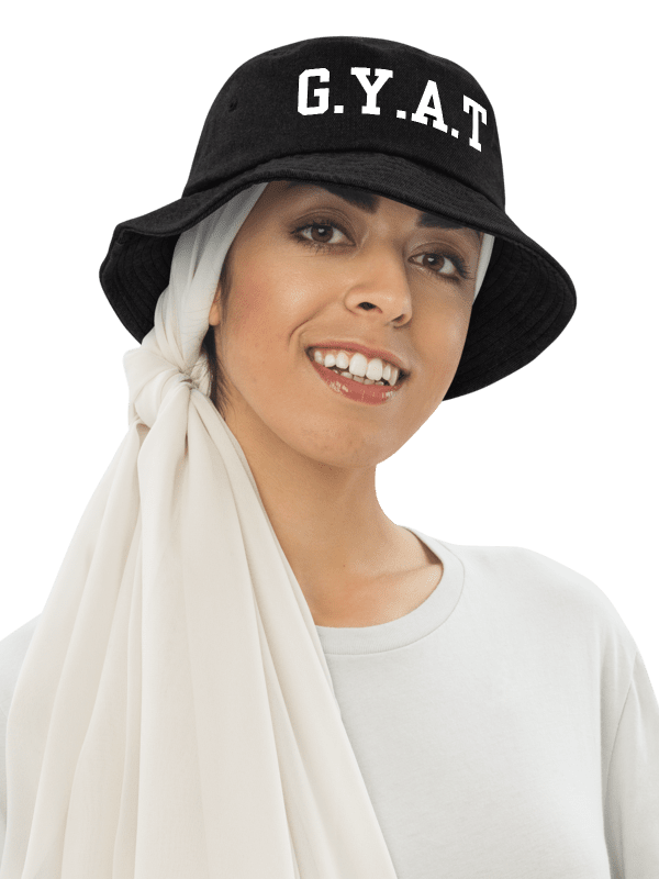 GYAT Black Denim Capstone Bucket Hat product image (6)