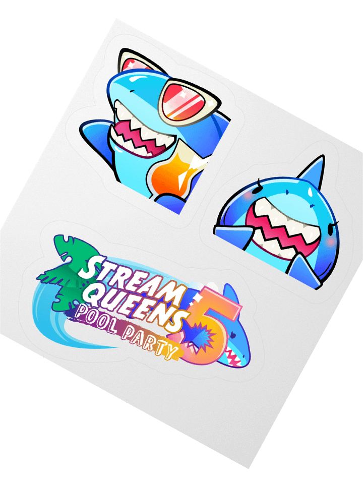 SQ Pool Party 5: Sharkie Stickers product image (2)
