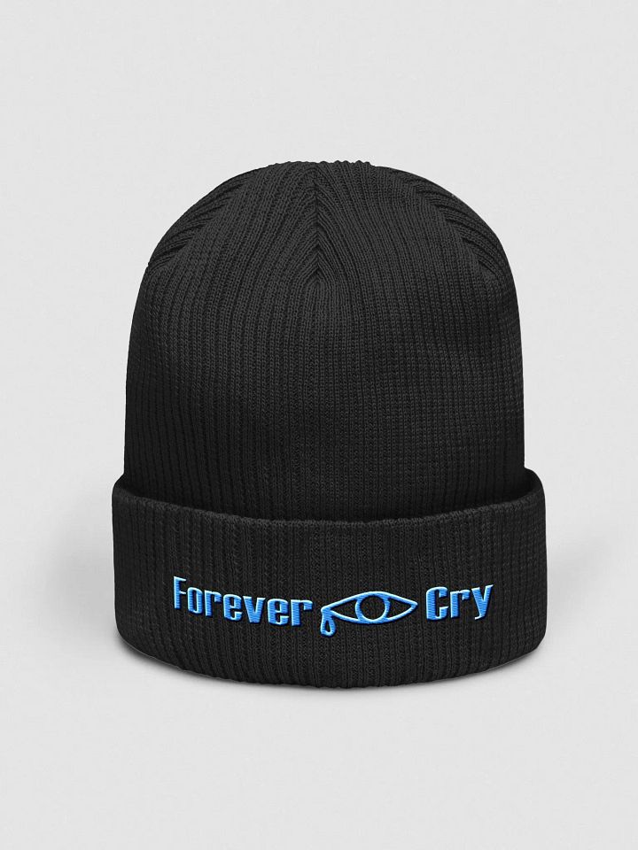 Forever Cry - Blue #2 - Beechfield Organic Ribbed Beanie product image (1)
