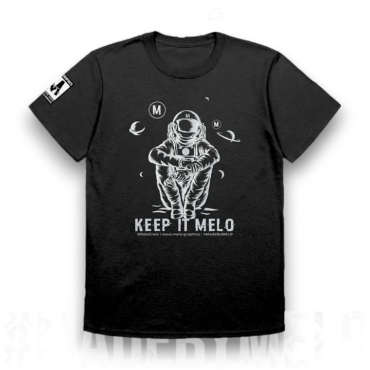 #MeloCrew Vibes: White - Basic T-Shirt | #MadeByMELO product image (1)