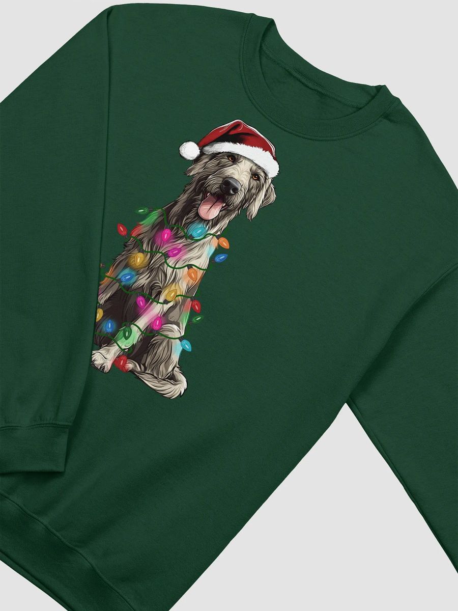 Funny Irish Wolfhound(Cream) Christmas Sweatshirt product image (9)