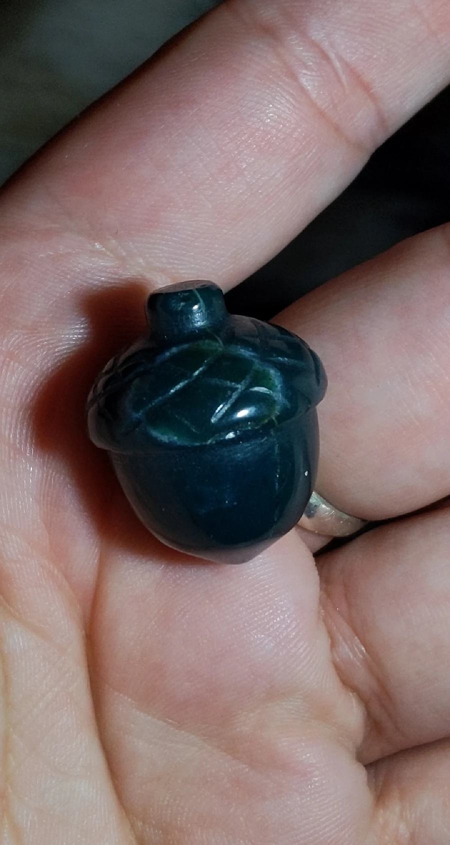 Small 1 Inch Bloodstone Acorn product image (3)