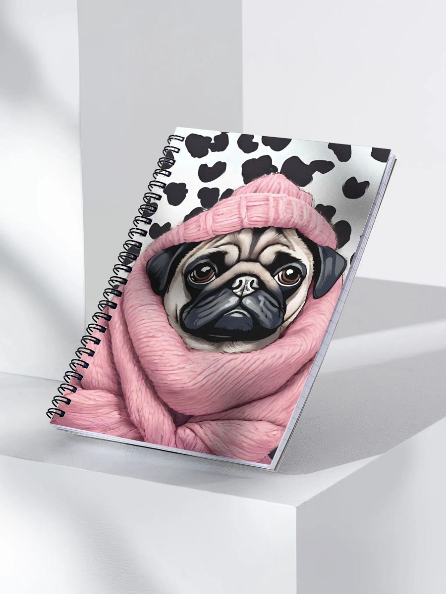 Dotted Pug Spiral Notebook product image (5)