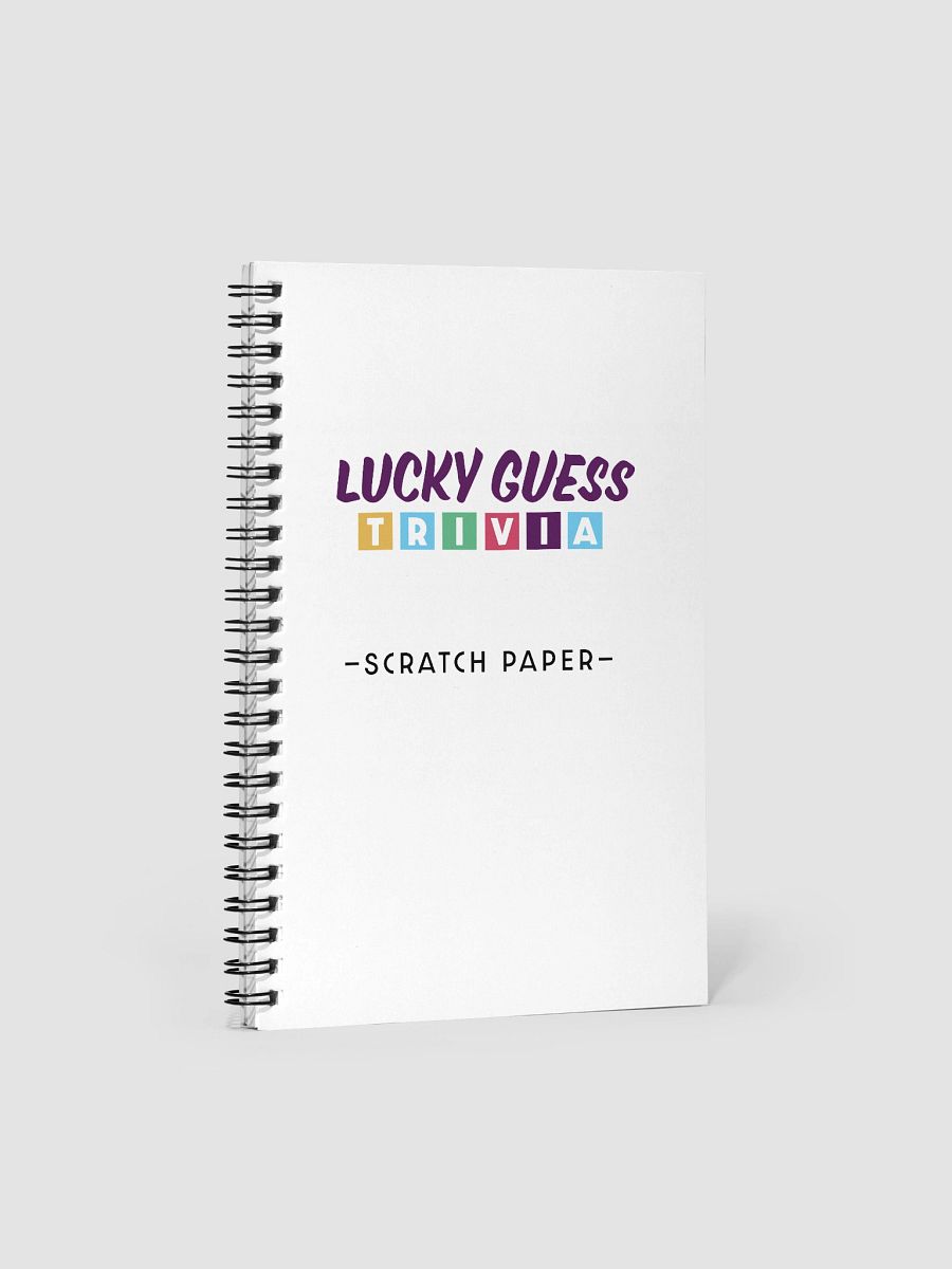 Scratch Paper Notebook product image (1)