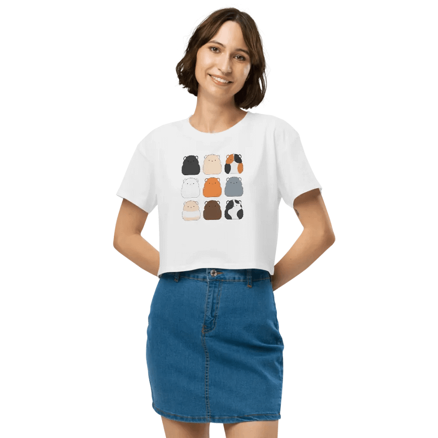 Classic Hamster Colours Premium Crop Tee product image (5)