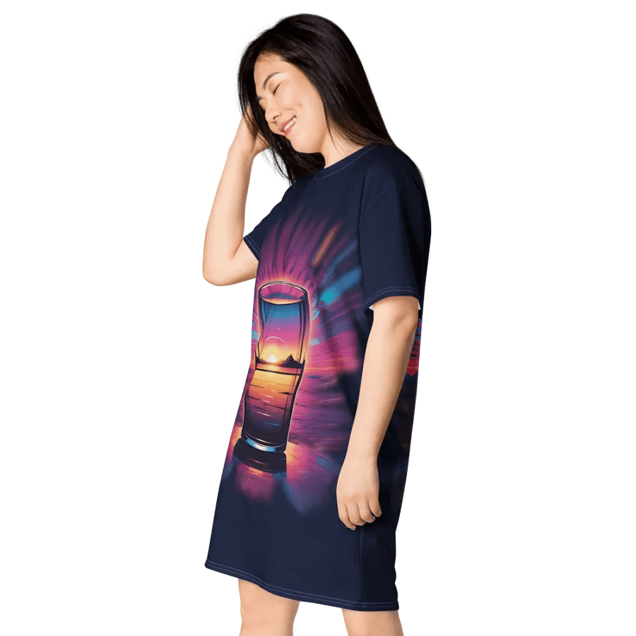 Beer Sunset All Over Print T-shirt Dress product image (6)
