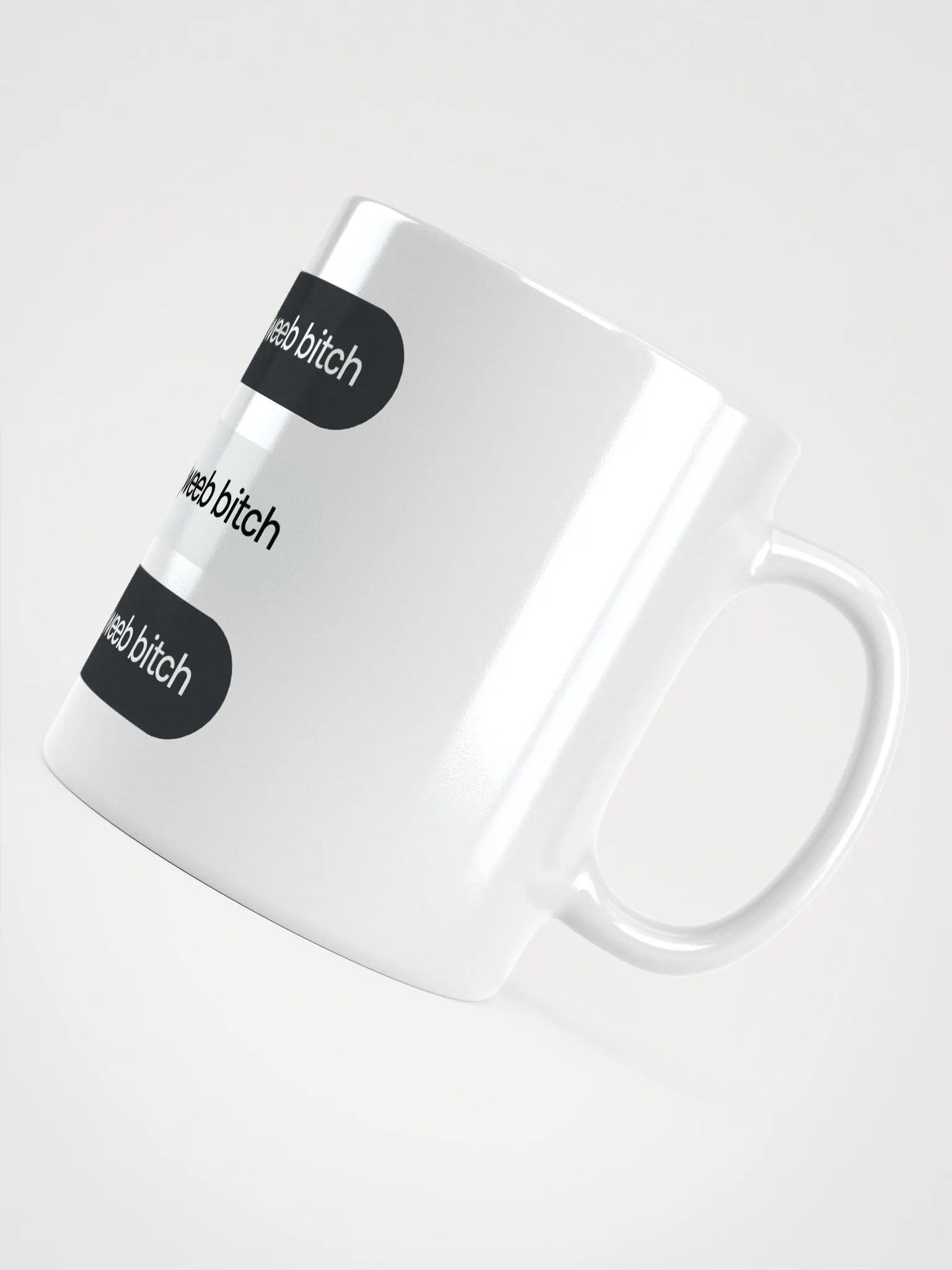 Weeb B!tch Ver.2 White Glossy Mug product image (5)