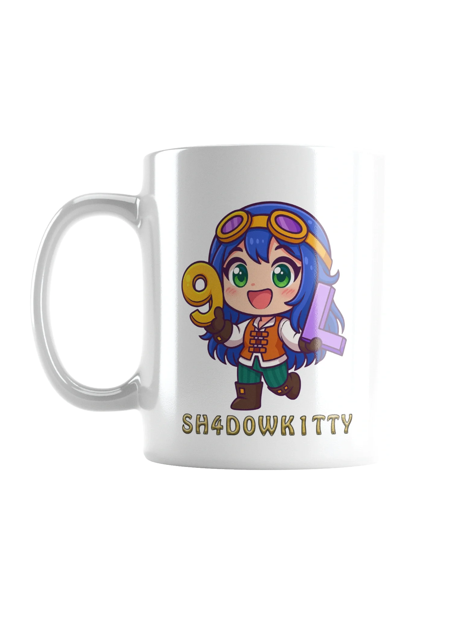 9LS4 Sh4d0wK1tty White Glossy Mug product image (2)