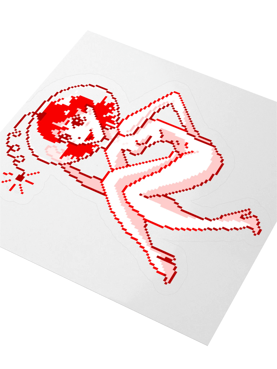 Retro Spacegirl smaller sticker product image (3)