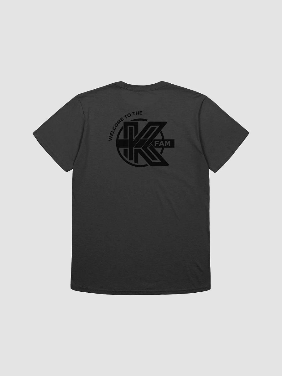 K Fam Gildan Unisex Softstyle T-Shirt - Black Logo FRONT and BACK product image (8)