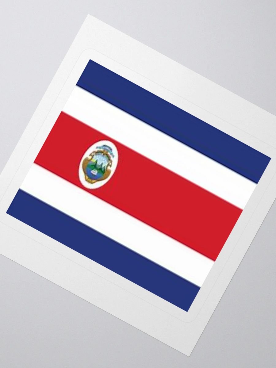 Costa Rica Flag Kiss Cut Sticker - Exclusive High-Quality Design product image (2)