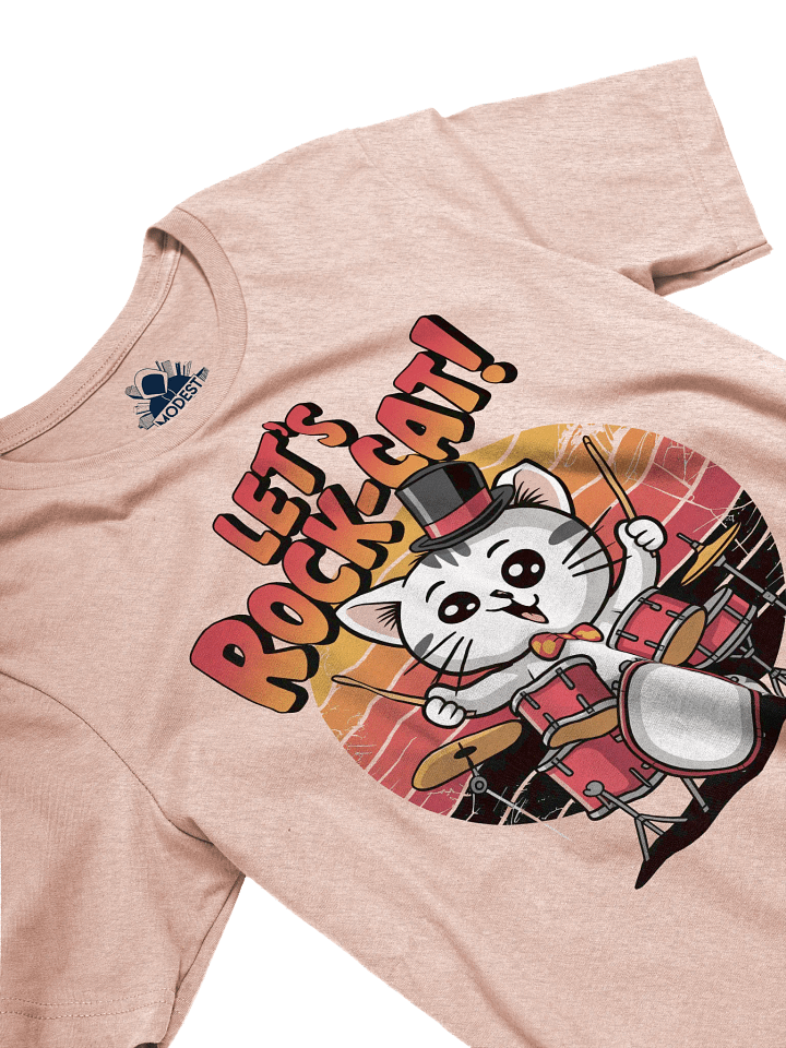 Rock-Cat Drummer T-Shirt product image (2)