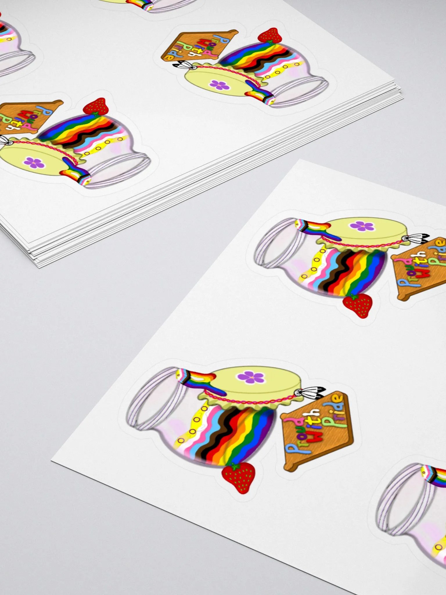 Proud With Pride Jam Jar Sticker product image (12)