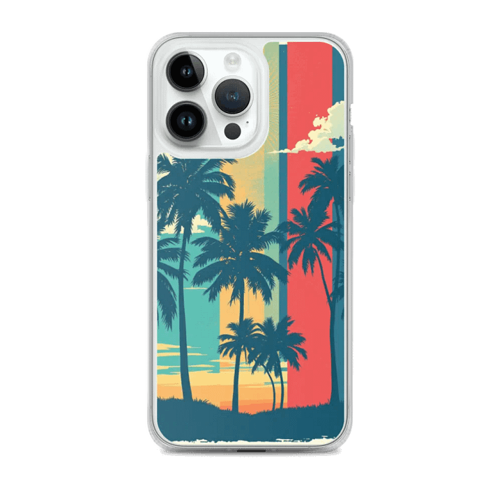 Tropical Sunset iPhone® MagSafe® Clear Case product image (2)