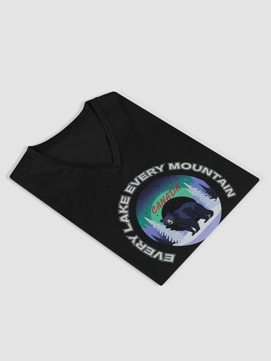 Northern Lights Bear Women's V-Neck Tee product image (16)