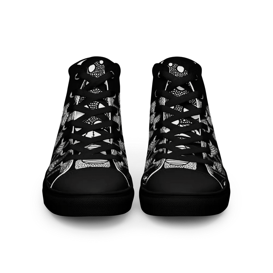 Striped Mushroom Men's High Tops product image (3)