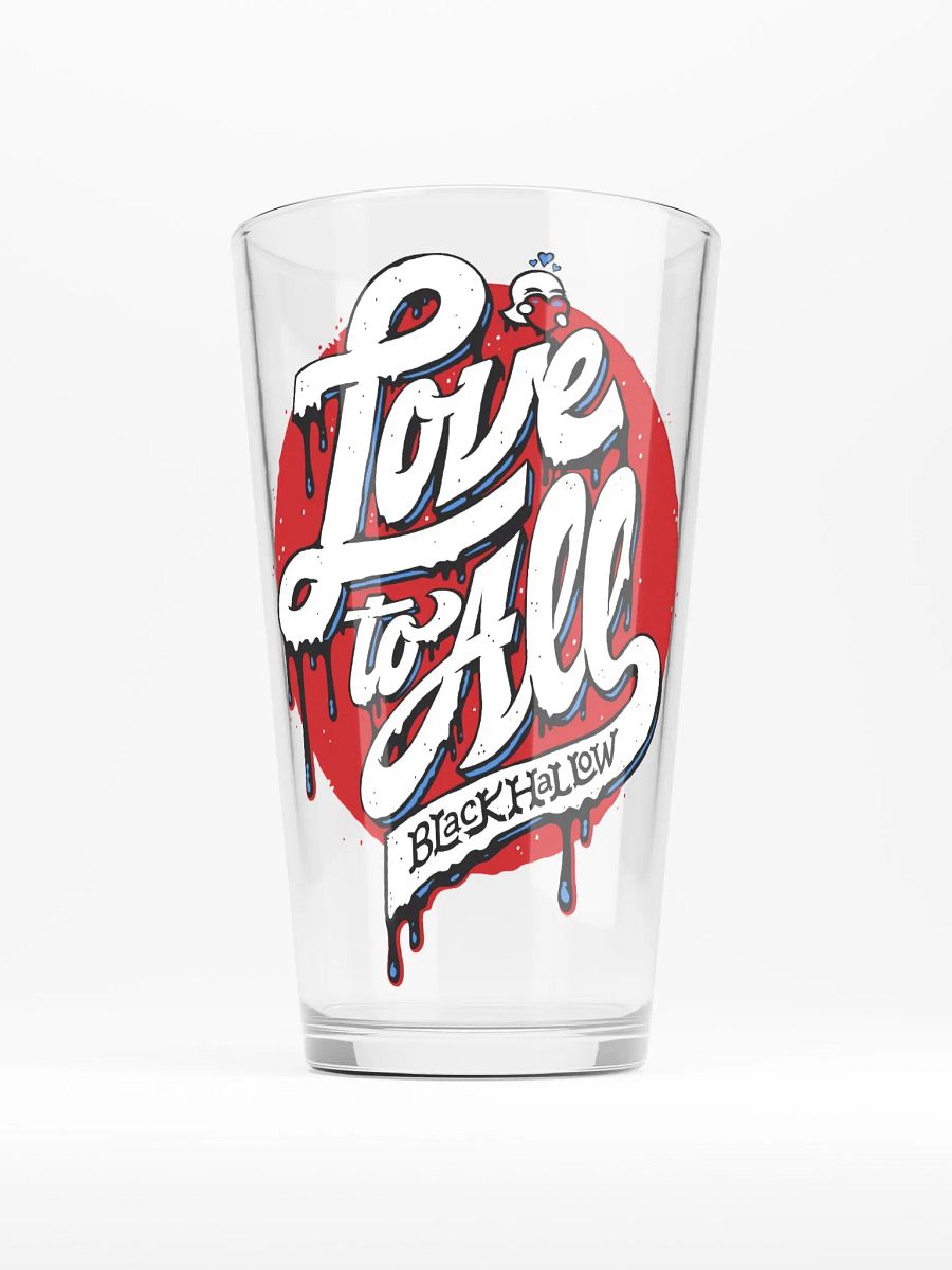 L2A Red Splash Shaker Pint Glass product image (1)
