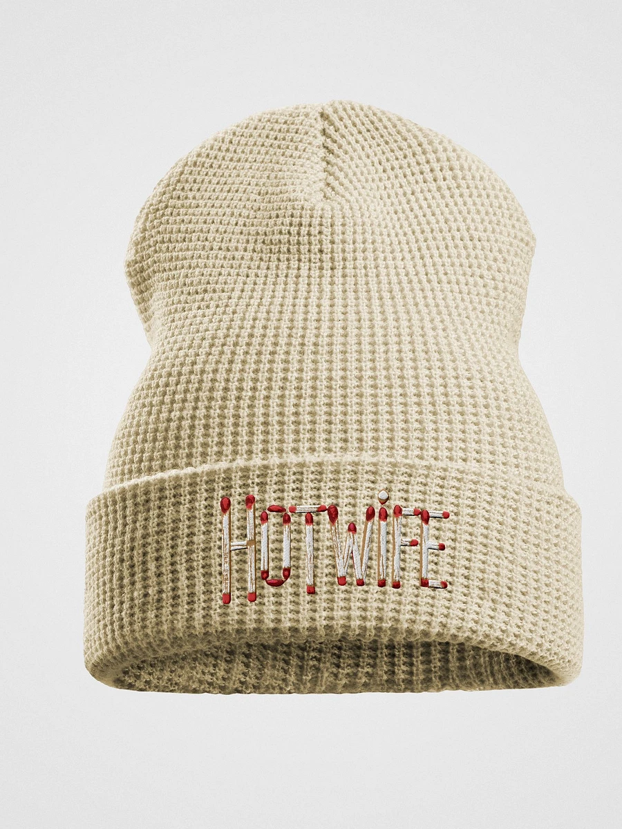 Hotwife Embroidered Matchsticks Waffle Beanie product image (2)
