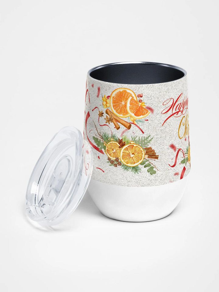 Festive Cheers Wine Tumbler gift for moms dads friends colleagues product image (2)