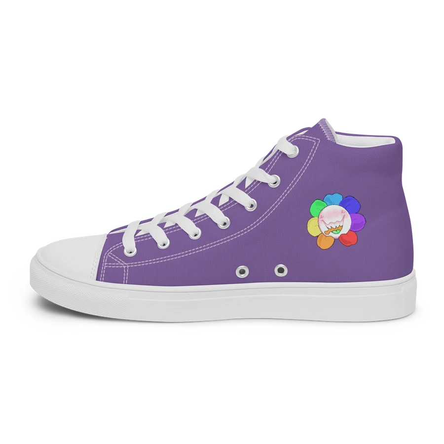 Purple and White Flower Sneakers product image (28)