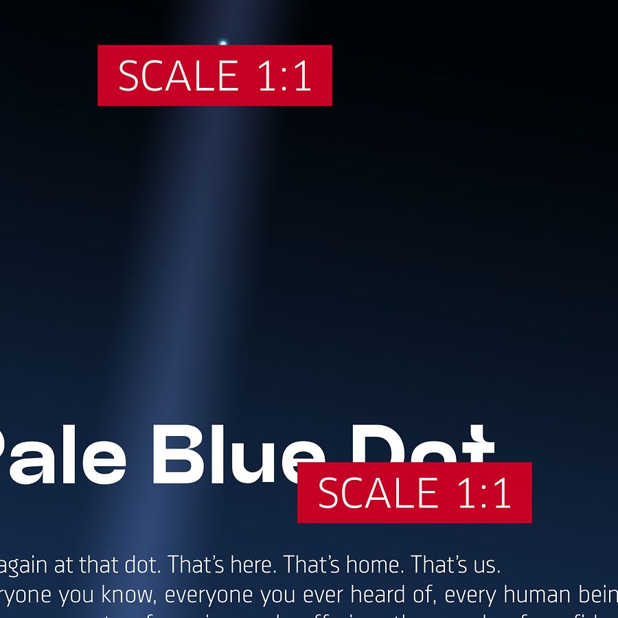 Pale Blue Dot poster, NASA Voyager 1 with Carl Sagan quote — Space poster product image (5)