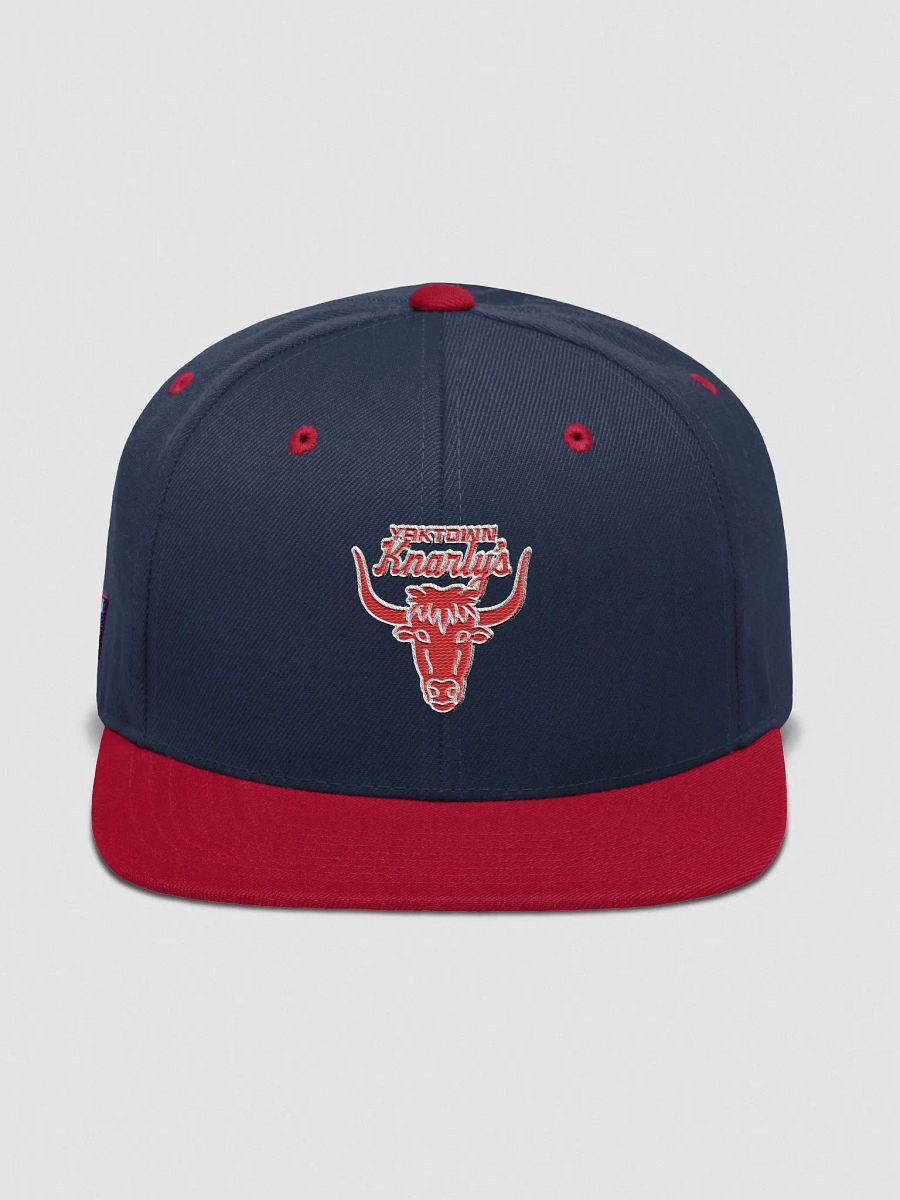 Yaktown Knarly's Embroidered Snapback (Navy/Red) product image (1)